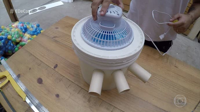ar condicionado caseiro ventilador
